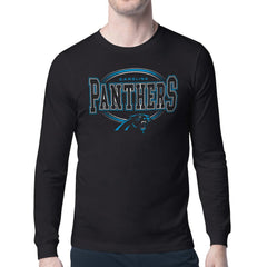 Carolina Panthers Starter Team Track Graphic Long Sleeve T-Shirt - Black - NFL