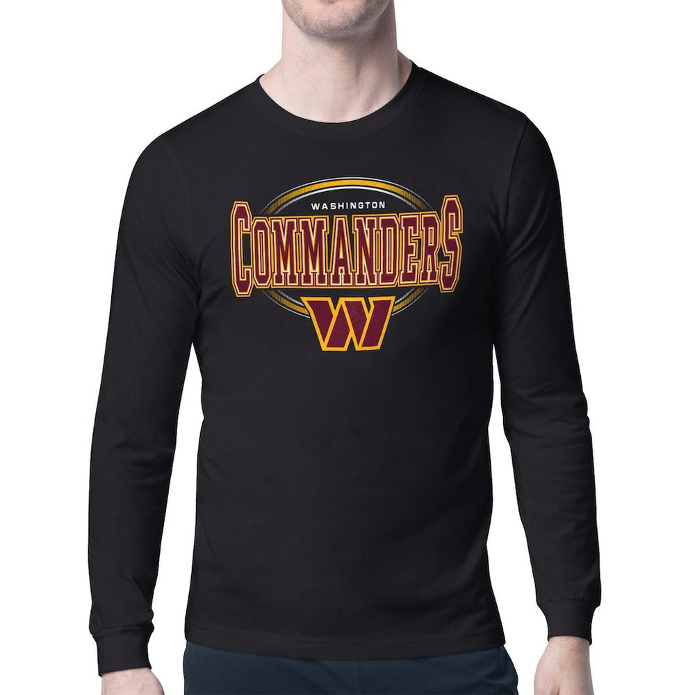 Washington Commanders Starter Team Track Graphic Long Sleeve T-Shirt - Black - NFL