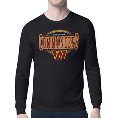 Washington Commanders Starter Team Track Graphic Long Sleeve T-Shirt - Black - NFL