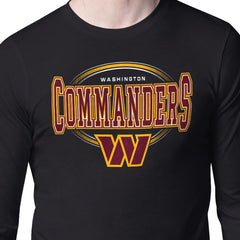 Washington Commanders Starter Team Track Graphic Long Sleeve T-Shirt - Black - NFL