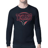 Houston Texans Starter Team Track Graphic Long Sleeve T-Shirt - Navy - NFL