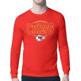 Kansas City Chiefs Starter Team Track Graphic Long Sleeve T-Shirt - Red - NFL
