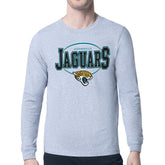Jacksonville Jaguars Starter Team Track Graphic Long Sleeve T-Shirt - Heather Gray - NFL