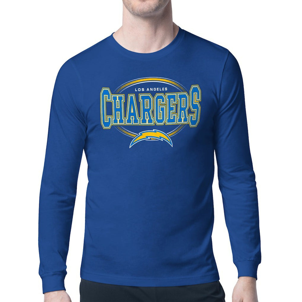 Los Angeles Chargers Starter Team Track Graphic Long Sleeve T-Shirt - Royal - NFL