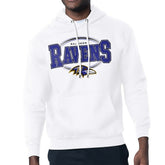 Baltimore Ravens Starter Team Track Graphic Pullover Hoodie - White - NFL
