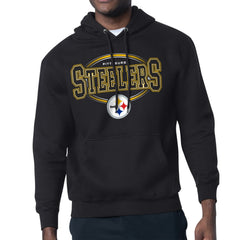 Pittsburgh Steelers Starter Team Track Graphic Pullover Hoodie - Black - NFL