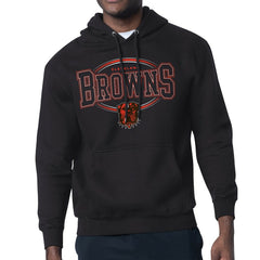 Cleveland Browns Starter Team Track Graphic Pullover Hoodie - Black - NFL