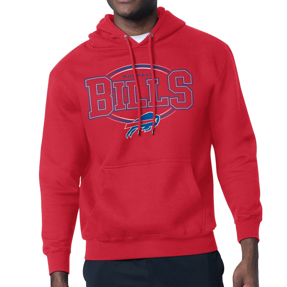 Buffalo Bills Starter Team Track Graphic Pullover Hoodie - Red - NFL