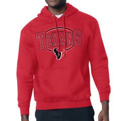 Houston Texans Starter Team Track Graphic Pullover Hoodie - Red - NFL