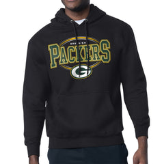 Green Bay Packers Starter Team Track Graphic Pullover Hoodie - Black - NFL