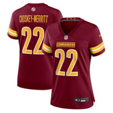 Jacory Croskey-Merritt Washington Commanders Women's Team Game Jersey - Burgundy - Nike