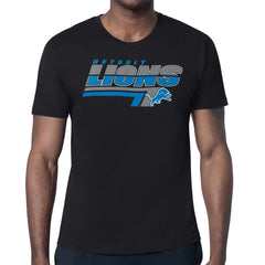 Detroit Lions Starter Logo Push Graphic T-Shirt - Black - NFL