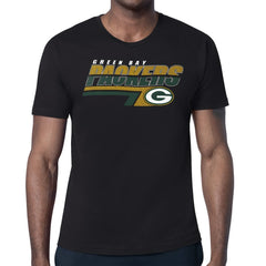 Green Bay Packers Starter Logo Push Graphic T-Shirt - Black - NFL