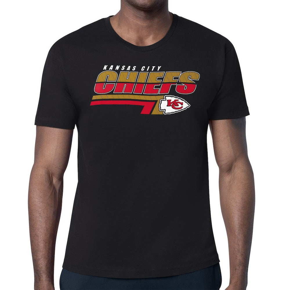 Kansas City Chiefs Starter Logo Push Graphic T-Shirt - Black - NFL