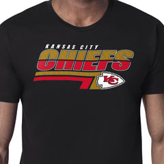 Kansas City Chiefs Starter Logo Push Graphic T-Shirt - Black - NFL