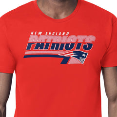 New England Patriots Starter Logo Push Graphic T-Shirt - Red - NFL
