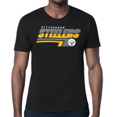 Pittsburgh Steelers Starter Logo Push Graphic T-Shirt - Black - NFL