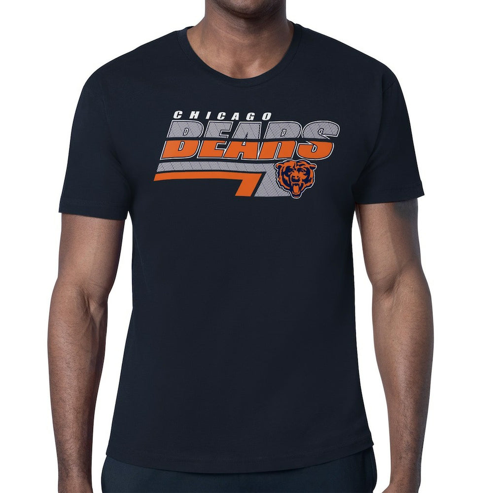 Chicago Bears Starter Logo Push Graphic T-Shirt - Navy - NFL