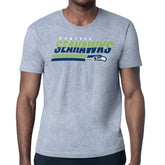 Seattle Seahawks Starter Logo Push Graphic T-Shirt - Heather Gray - NFL