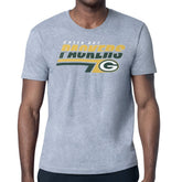 Green Bay Packers Starter Logo Push Graphic T-Shirt - Heather Gray - NFL