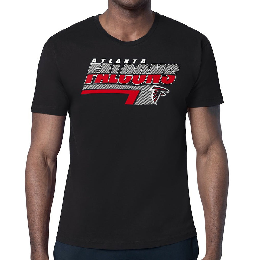 Atlanta Falcons Starter Logo Push Graphic T-Shirt - Black - NFL