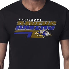 Baltimore Ravens Starter Logo Push Graphic T-Shirt - Black - NFL