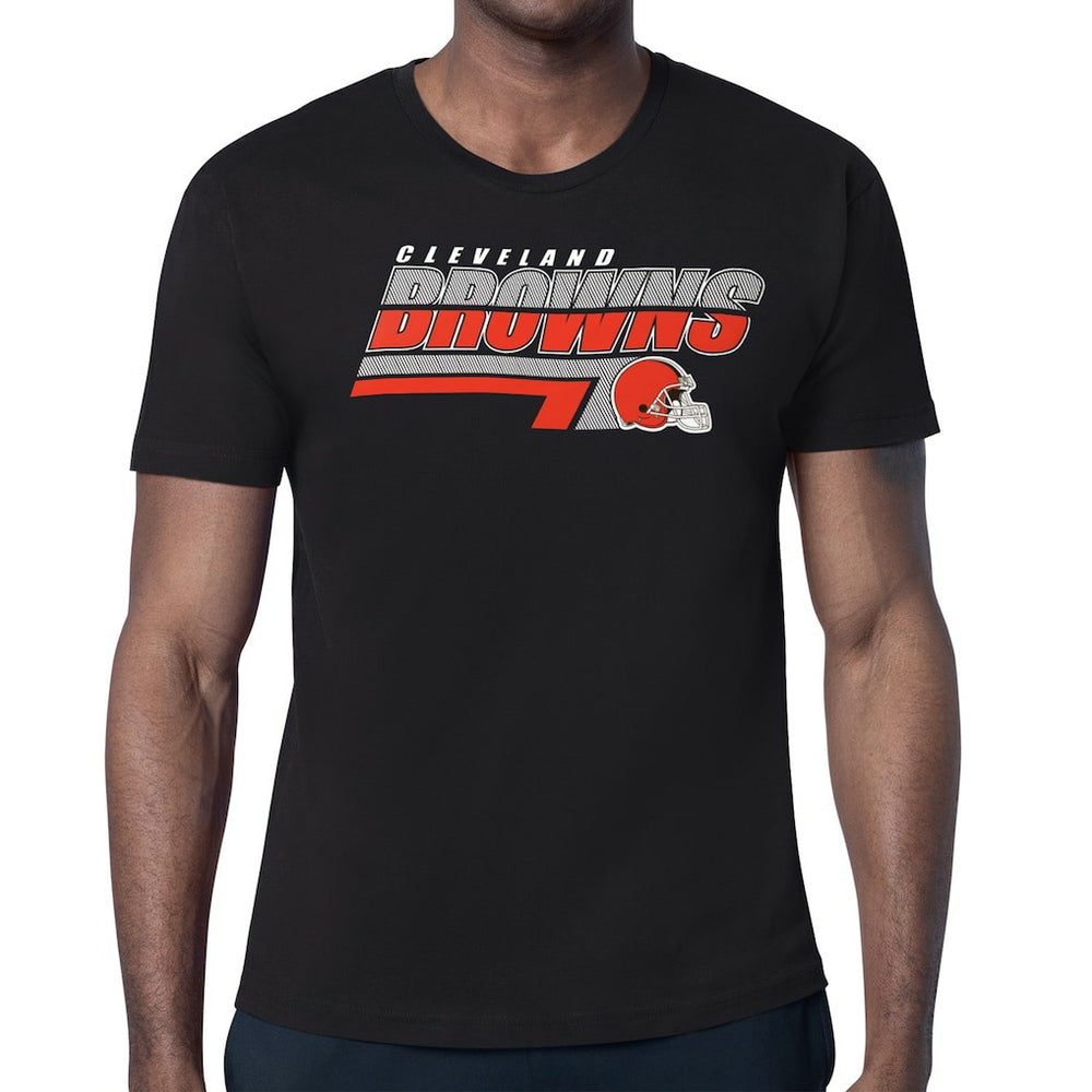 Cleveland Browns Starter Logo Push Graphic T-Shirt - Black - NFL