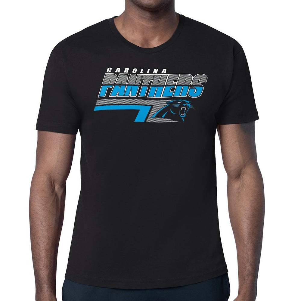 Carolina Panthers Starter Logo Push Graphic T-Shirt - Black - NFL