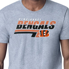 Cincinnati Bengals Starter Logo Push Graphic T-Shirt - Heather Gray - NFL