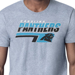 Carolina Panthers Starter Logo Push Graphic T-Shirt - Heather Gray - NFL