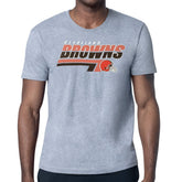 Cleveland Browns Starter Logo Push Graphic T-Shirt - Heather Gray - NFL