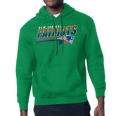 New England Patriots Starter Logo Push Graphic Hoodie - Kelly Green - NFL