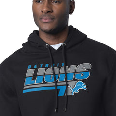 Detroit Lions Starter Logo Push Graphic Hoodie - Black - NFL