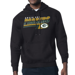 Green Bay Packers Starter Logo Push Graphic Hoodie - Black - NFL
