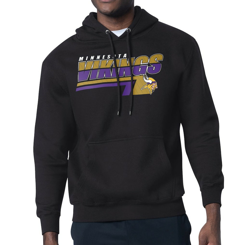 Minnesota Vikings Starter Logo Push Graphic Hoodie - Black - NFL