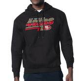 San Francisco 49ers Starter Logo Push Graphic Hoodie - Black - NFL