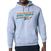 Miami Dolphins Starter Logo Push Graphic Hoodie - Heather Gray - NFL