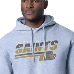 New Orleans Saints Starter Logo Push Graphic Hoodie - Heather Gray - NFL