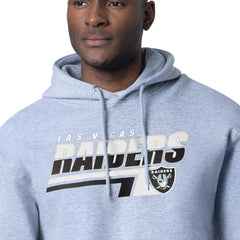 Las Vegas Raiders Starter Logo Push Graphic Hoodie - Heather Gray - NFL