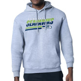 Seattle Seahawks Starter Logo Push Graphic Hoodie - Heather Gray - NFL