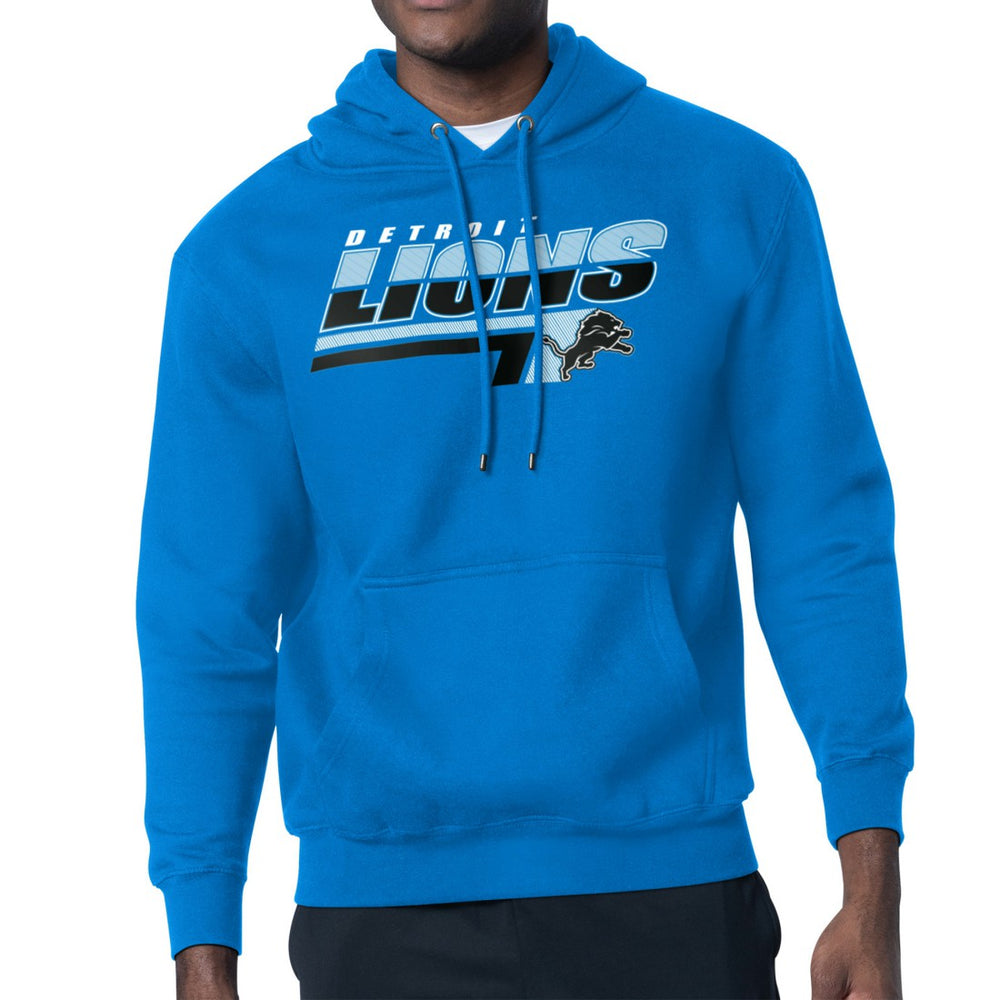 Detroit Lions Starter Logo Push Graphic Hoodie - Blue - NFL