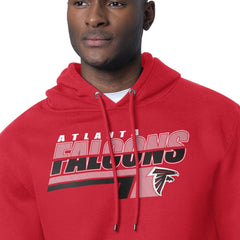 Atlanta Falcons Starter Logo Push Graphic Hoodie - Red - NFL