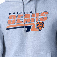 Chicago Bears Starter Logo Push Graphic Hoodie - Heather Gray - NFL