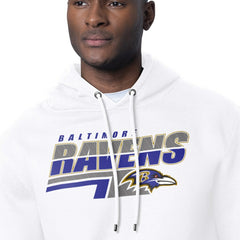 Baltimore Ravens Starter Logo Push Graphic Hoodie - White - NFL