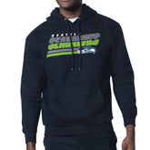 Seattle Seahawks Starter Logo Push Graphic Hoodie - College Navy - NFL