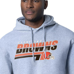 Cleveland Browns Starter Logo Push Graphic Hoodie - Heather Gray - NFL
