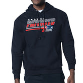 New England Patriots Starter Logo Push Graphic Hoodie - Navy - NFL