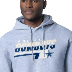 Dallas Cowboys Starter Logo Push Graphic Hoodie - Gray - NFL