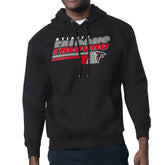 Atlanta Falcons Starter Logo Push Graphic Hoodie - Black - NFL