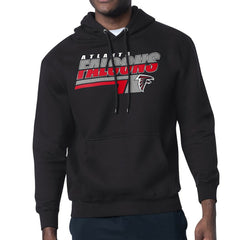 Atlanta Falcons Starter Logo Push Graphic Hoodie - Black - NFL